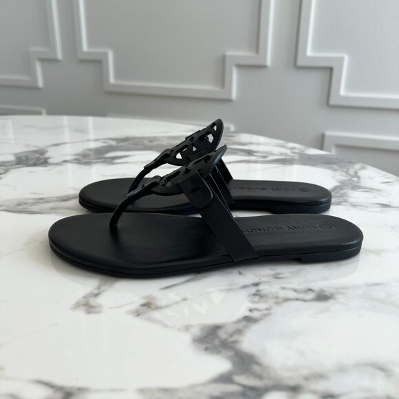 NWT - Tory Burch Miller Sandals 90582 - Perfect Black✨ - Picture 2 of 8